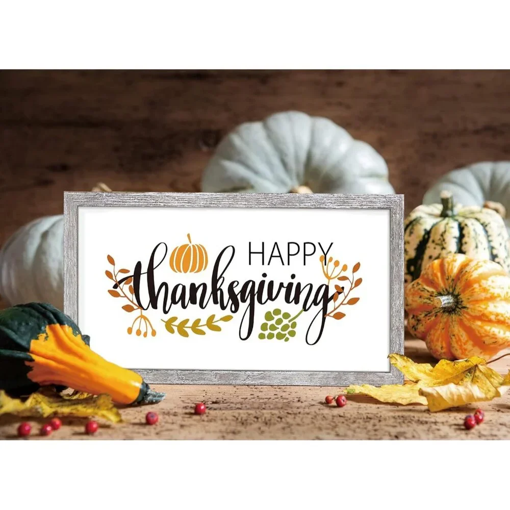 Charming 9x17 Rustic Wall Decor with 10 Interchangeable Sayings - Holiday Gift